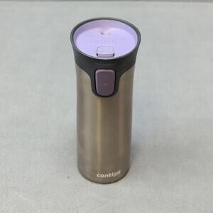 Preowned Contigo Stainless Steel Travel Mug 16oz Autoseal Purple Lid